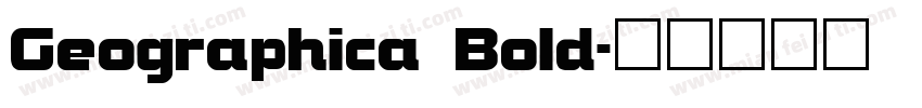 Geographica Bold字体转换